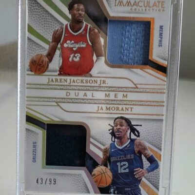 Jaren Jackson Jr. / Ja Morant Dual Patch /99 – 2024-25 Immaculate Collection