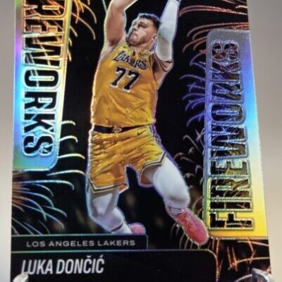 Luka Dončić – Panini Prizm Black Fireworks 2024/25 | Los Angeles Lakers
