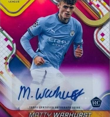 Matty Warhurst [Magenta Refractor] #BA-MW | 2024 Topps Finest UEFA Autograph