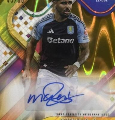 Ian Maatsen [Gold Lava Refractor] #CA-IM | 2024 Topps Finest UEFA Autograph
