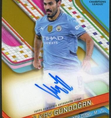 olkay Gundogan [Gold Refractor] #BA-IG | 2024 Topps Finest UEFA Autograph