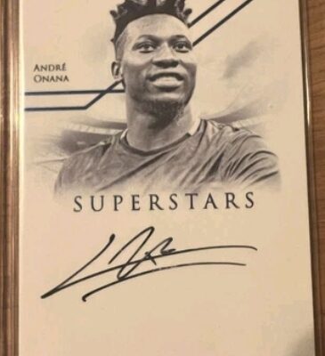 André Onana Futera Superstars On card Auto /4